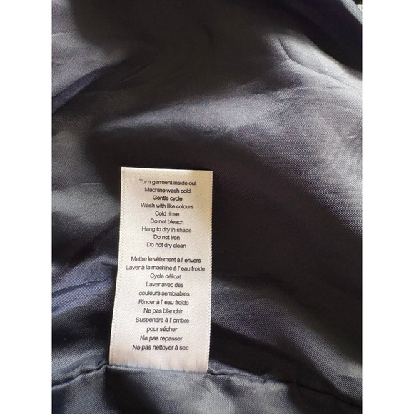 Cleo Petites Navy Faux Leather Quilted Moto Jacket NWT (S/P) - Picture 13 of 14